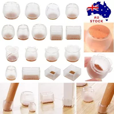 $8.99 • Buy 10x Chair Leg Tips Furniture Leg Caps Floor Protectors Rubber Socks Cover Feet