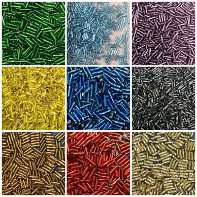 Miyuki Bugle Beads 7mm 10g Or 20g Choose Your Colour • £2.95