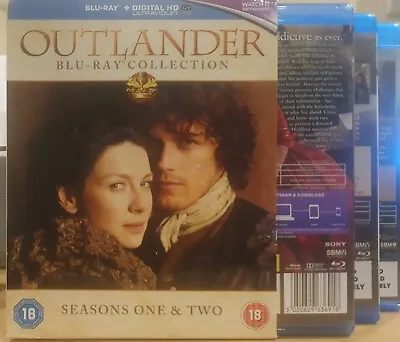 $47.50 • Buy Outlander Bluray Blu-ray British Tv Series 1 2 Show Seasons One Two Sam Heughan