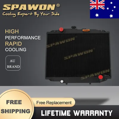 $179 • Buy SPAWON Black Aluminum Radiator For Mitsubishi Express SJ L300 1986-2005 MT