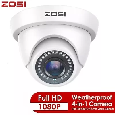 ZOSI 1080P CCTV Camera Home Surveillance Security Cameras Indoor Outdoor Wired • £17.99