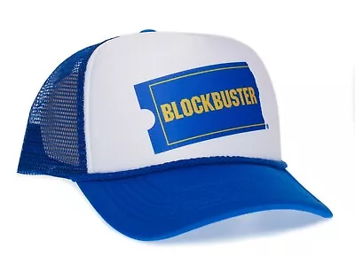 Blockbuster Vintage Adult Adjustable Hat Truckers Cap Curved Royal • $17.99