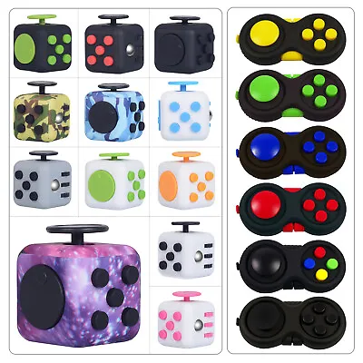 $2.99 • Buy Fidget Cube 3D Focus Stress Reliever Toys Anti-anxiety Colourful Hand Toys Kids