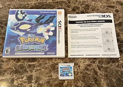 $39.99 • Buy Pokemon: Alpha Sapphire (Nintendo 3DS, 2014) CIB Complete Tested FAST FREE SHIP