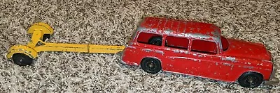 Vintage Steel Toy Car Wagon And Trailer • $21.99