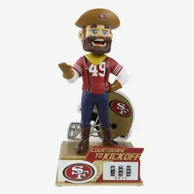 $104.95 • Buy San Francisco 49ers Countdown To Kickoff Mascot Bobblehead Brand New In Box
