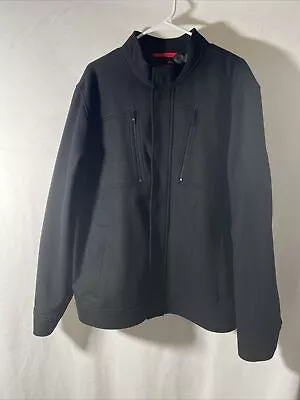 Men's Alfani Wool Blend Black Jacket Size XL Lightly Worn • $49.97