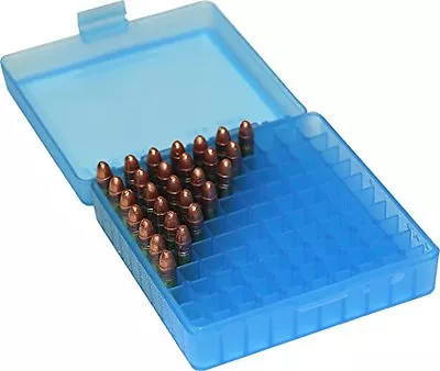 Ammo Bullet Case Box Storage 100 Count MTM P-100-24 22 LR -Long Rifle 100 Round  • $7.33