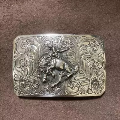 Vogt Buckle Handmade Old Mexican Sterling Silver 14K Vintage • $595