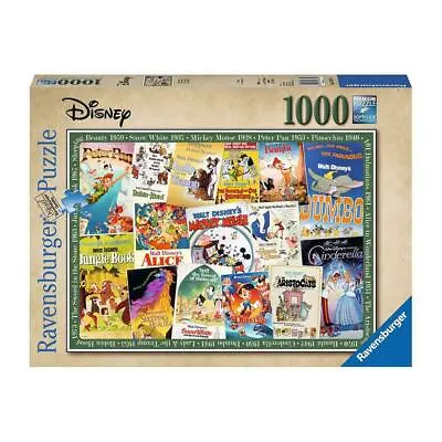 Ravensburger - Disney Vintage Movie Posters Jigsaw Puzzle - 1000pcs • $40.99