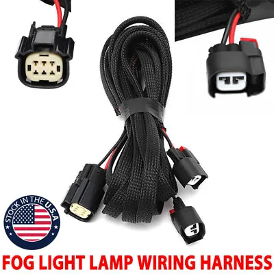 For Dodge Challenger 2015-2019 Fog Light Lamp Wiring Harness Kit 68259673ab Us • $25.37