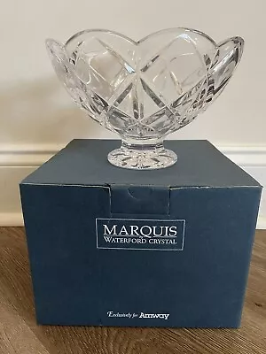 Waterford Marquis Cut Crystal Footed Bowl NEW IN BOX Amway • $31.99