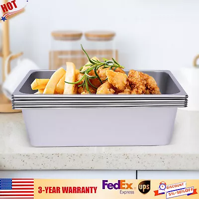 6 Pack Steam Table Pans Full Size 6In Deep Stainless Steel Catering Buffet Pan • $72