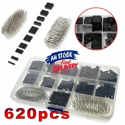 $13.99 • Buy 620x Connector Crimp Pin Male Housing Kit Female Dupont Wire Jumper Pin Header