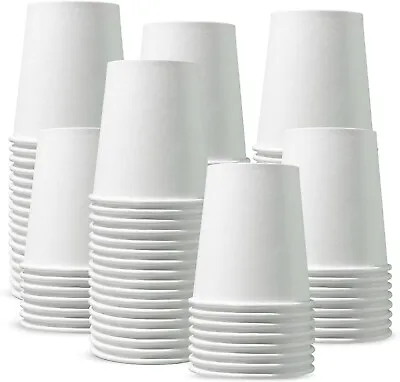 Paper Cups For Hot & Cold Drink Disposable Coffee Cups Eco Friendly Compostable • £64.99