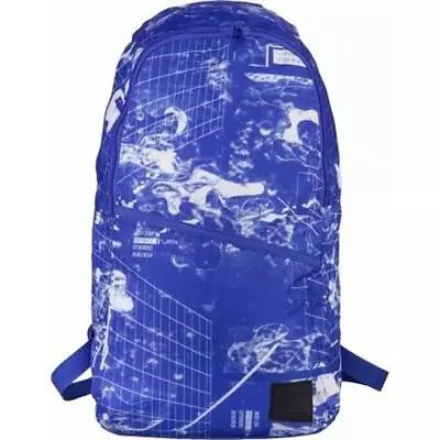 Reebok Found Follow Blue Print Map Backpack 154391 • $19.55