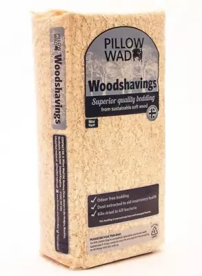 Pillow Wad Wood Shavings Animal Bedding Kiln Dried Bales Dust Sustainable - 1kg • £6.99