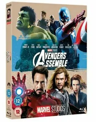 Avengers Assemble [Blu-ray] [Region Free] [2012] With Phase 1 Sleeve • £3.79