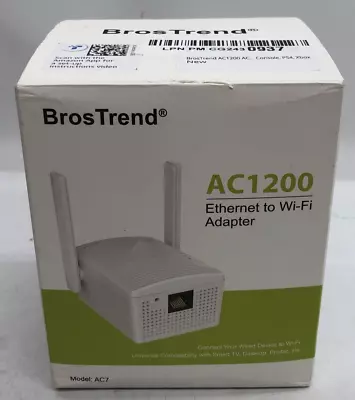 Ac1200 Wifi To Ethernet Adapter 1200mbps Dual Band Universal Wireless Bridge • $49.97