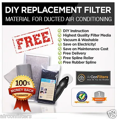 $29 • Buy Ducted Air Conditioning-Air Conditioner Filter Material Media Replacement Kit