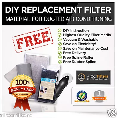 $29 • Buy Ducted Air Conditioning-Air Conditioner Filter Material Media Replacement Kit