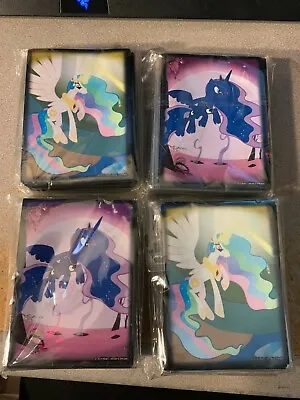 Lot Of 4 My Little Pony Princess Luna & Celestia Card Sleeves 70ct Each Pack • $14.99