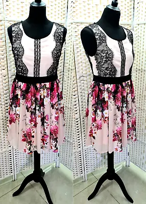 Vtg Max Mara Sleeveless Colorful Floral Dress  SIZE -  S - • $169