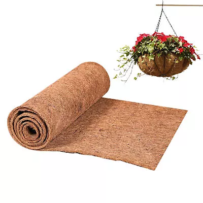 Coconut Coir Liner Sheet Coco Plant Fiber Roll Coconut Palm Mat Gardening • £9.66