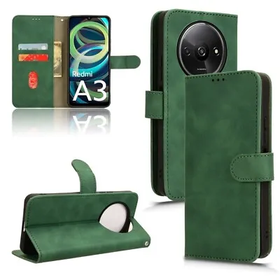 For Xiaomi Redmi A3 Skin Feel Magnetic Flip Leather Phone Case Cover Shell • $50.19