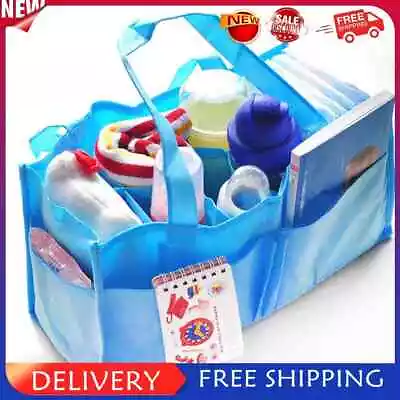 Portable Baby Diaper Nappy Changing Organizer Insert Storage Bag(Blue) • $11.22