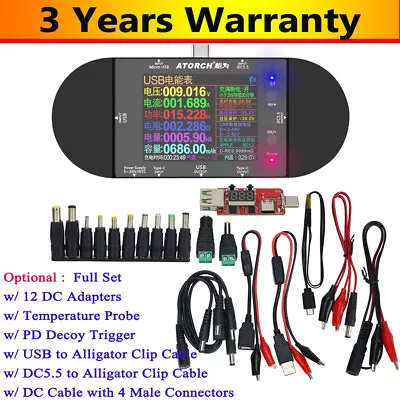 ATORCH UD24 USB Voltmeter Voltage Current Meter DC Digital Tester 2.4  Kits • $30.40