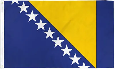 Bosnia & Herzegovina Flag 3x5ft House Flag Bosnian Flag 100D • $8.88