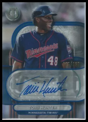 Torii Hunter Topps Certified Auto /150 2024 Topps Tribute • $15