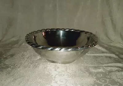 Mariposa Brillante Large Metal Serving Bowl 14” Mexico Made • $20