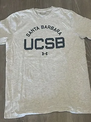 UCSB UC Santa Barbara Under Armour Men’s Gray T-Shirt Size M Medium • $18.99