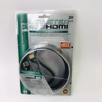 Monster 400 Hdmi Audio/video Cable 2m/6.6ft Hdtv 1080p Certified Nos • $9.95