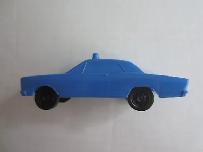 Vintage Plastic Gay Toys Blue 4 Inch Emergency Car With Blue Roof Light • $12