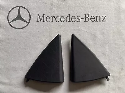 96-02 Mercedes Benz R129 SL320 500 600 Black Mirror Trim Cover Set. NEW ! • $184.99