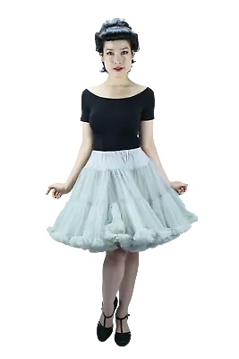 Square Dance Dress Luxurious  PettiCoat W/Trim-White Size Small • $65