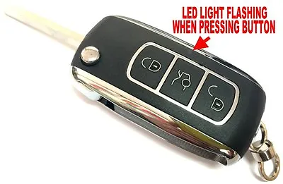 $39.99 • Buy Chrome Switchblade Key Remote For Vw Fob Alarm Fob Immobilizer Chip Beeper 753am