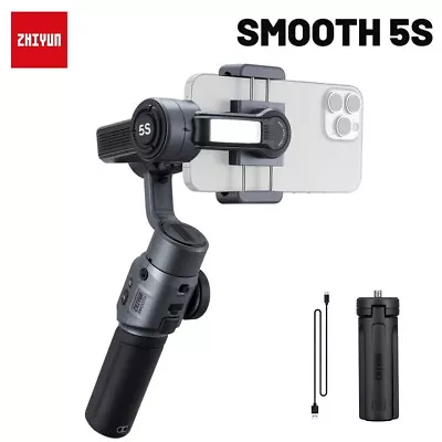 Zhiyun Smooth 5S 3-Axis Handheld Gimbal Stabilizer- Grey For Smartphone IPhone • $208.05