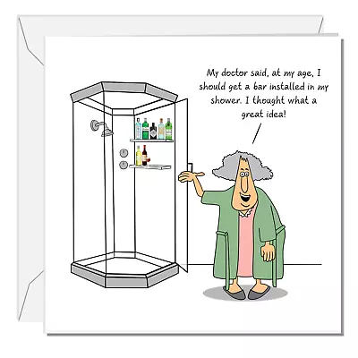 Funny Birthday Card Mothers Day Card 50th 60th 70th Humorous Wife Female Cheeky • £3.29