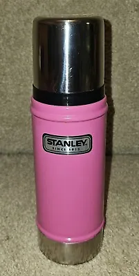 Stanley HOT Pink 16oz Vacuum Bottle Camping Soup THERMOS Cup Rare EUC  • $59.99