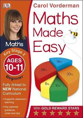 £4.90 • Buy Maths Made Easy Beginner Ages 1011 Ke By Carol Vorderman  NEW Book