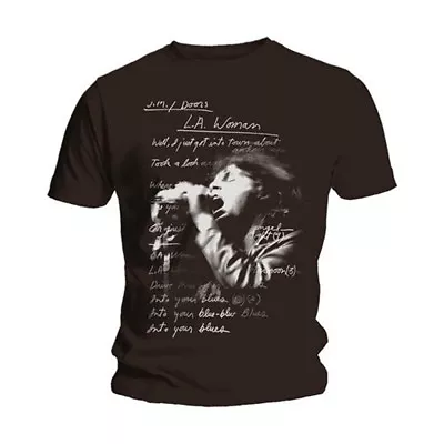 The Doors LA Woman Lyrics Jim Morrison Rock Official Tee T-Shirt Mens Unisex • $41.79