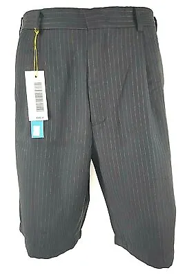 BEVERLEY HILLS POLO CLUB Mens Black Pinstripe EVENING DRESS SHORTS -   Waist 31  • £12.24