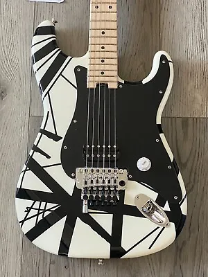EVH Striped Series Van Halen Electric Guitar Black White Stripes Floyd With Case • $1338.99