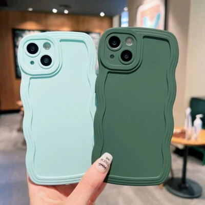 $5.49 • Buy For IPhone 13 Pro Max 12 11 XS X XR 7 8 Plus Wavy Silicone Case Shockproof Cover