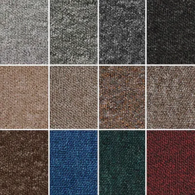 £0.99 • Buy Cheap Flecked Loop Pile Carpet Felt Backed Hardwearing Bedrooms Halls Stairs