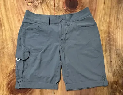 Mountain Hardwear Shorts Women's 4 Gray Mirada Cargo Short Adult Outdoor U3-26 • $14.39